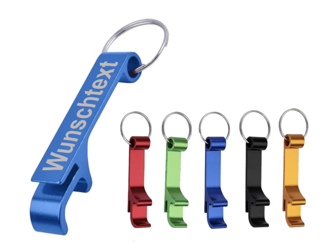 Lasergravur Bieröffner bunt